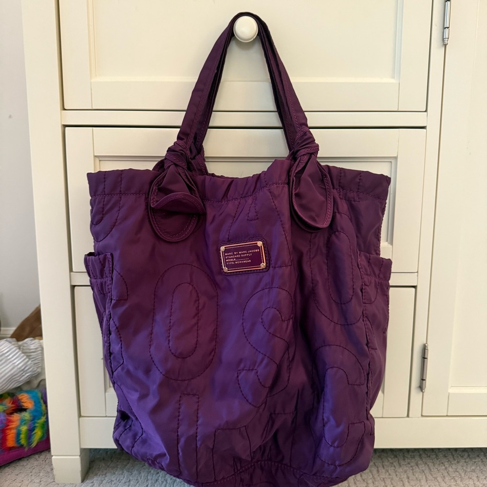 Marc By Marc Jacobs Purple Tote Bag